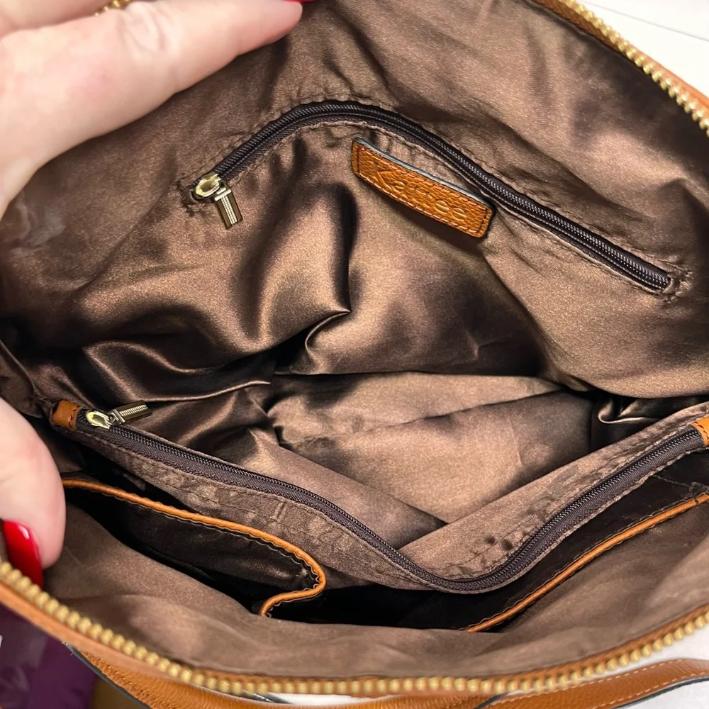 Chic Brown Leather Shoulder Bag - Picture 6 of 15